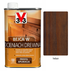 V33 Bejca do drewna heban mat 0,5L