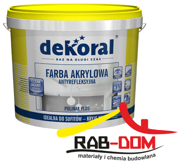 DEKORAL POLINAK 3l Biała farba akrylowa