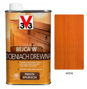 V33 Bejca do drewna wiśnia mat 0,5L