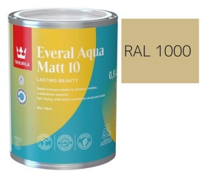 TIKKURILA Everal Aqua Matt [10]  0,9L KOLOR BEŻOWO ZIELONY RAL 1000