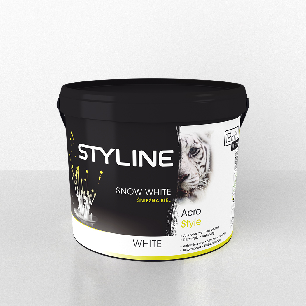 BOLIX STYLINE Acro Style White 4,5l Farba biała akrylowa Hipoalergiczna
