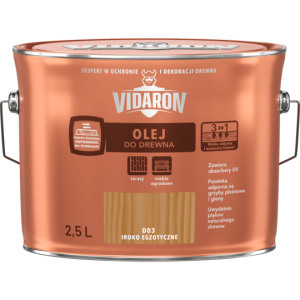 VIDARON Olej do drewna 2,5L Iroko Egzotyczne D03