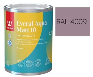 TIKKURILA Everal Aqua Matt [10]  0,9L KOLOR FIOLETOWY PASTELOWY RAL 4009