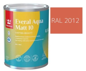TIKKURILA Everal Aqua Matt [10]  0,9L KOLOR POMARAŃCZOWY ŁOSIOSIOWY RAL 2012
