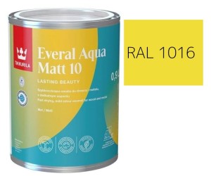 TIKKURILA Everal Aqua Matt [10]  0,9L KOLOR SIARKOWY RAL 1016
