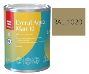 TIKKURILA Everal Aqua Matt [10]  0,9L KOLOR PIASKOWY RAL 1020
