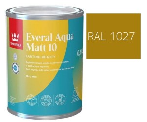 TIKKURILA Everal Aqua Matt [10]  0,9L KOLOR CURRY RAL 1027