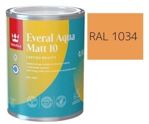 TIKKURILA Everal Aqua Matt [10]  0,9L KOLOR ŻÓŁTY PASTELOWY  RAL 1034