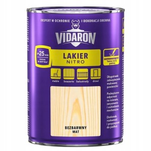 VIDARON Lakier nitro 0,75L Bezbarwny Mat