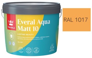 TIKKURILA Everal Aqua Matt [10]  2,7L KOLOR SZAFRANOWY RAL 1017