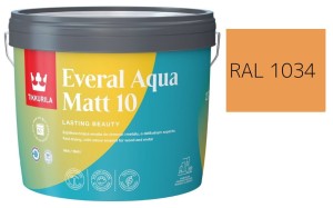 TIKKURILA Everal Aqua Matt [10]  2,7L KOLOR ŻÓŁTY PASTELOWY RAL 1034