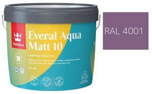 TIKKURILA Everal Aqua Matt [10]  2,7L KOLOR LILIOWY RAL 4001