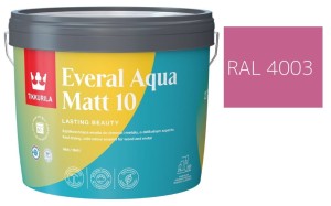 TIKKURILA Everal Aqua Matt [10]  2,7L KOLOR WRZOSOWY RAL 4003