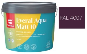 TIKKURILA Everal Aqua Matt [10]  2,7L KOLOR PURPUROWY RAL 4007