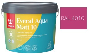 TIKKURILA Everal Aqua Matt [10]  2,7L KOLOR TELEMAGENTA RAL 4010