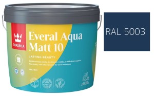 TIKKURILA Everal Aqua Matt [10]  2,7L KOLOR NIEBIESKI SZAFIROWY RAL 5003