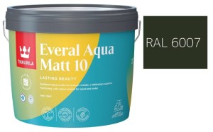 TIKKURILA Everal Aqua Matt [10]  2,7L KOLOR ZIELONY BUTELKOWY RAL 6007