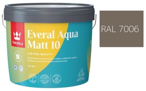 TIKKURILA Everal Aqua Matt [10]  2,7L KOLOR SZARY BEŻOWY RAL 7006