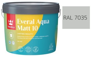 TIKKURILA Everal Aqua Matt [10]  2,7L KOLOR SZARY JASNY RAL 7035
