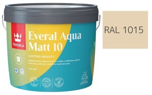 TIKKURILA Everal Aqua Matt [10]  2,7L KOLOR KREMOWY RAL 1015