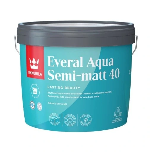 TIKKURILA Everal Aqua Semi Matt [40]  2,7L KOLOR BIAŁY