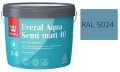 TIKKURILA Everal Aqua Semi Matt [40]  2,7L KOLOR NIEBIESKI PASTELOWY RAL 5024