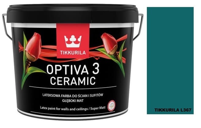 TIKKURILA Optiva Ceramic Matt 3 0,9l KOLOR  L367