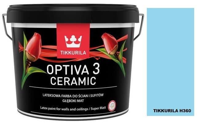 TIKKURILA Optiva Ceramic Matt 3 0,9l KOLOR  H360