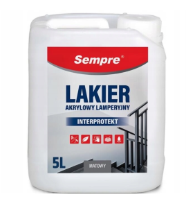 Sempre Akrylowy lakier lamperyjny 5L Bezbarwny Mat