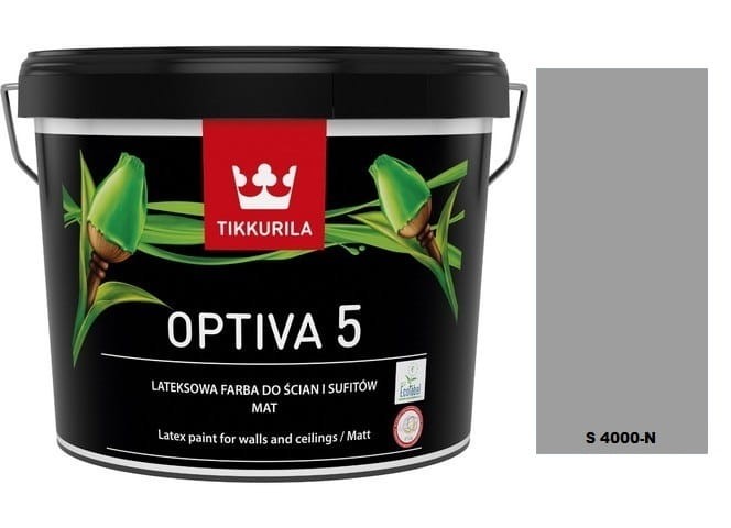 TIKKURILA Optiva Matt 5 0,9l KOLOR S 4000-N