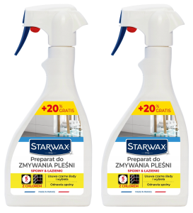 2x STARWAX Preparat do zmywania pleśni Spoiny & Łazienki 500ml +20% Gratis