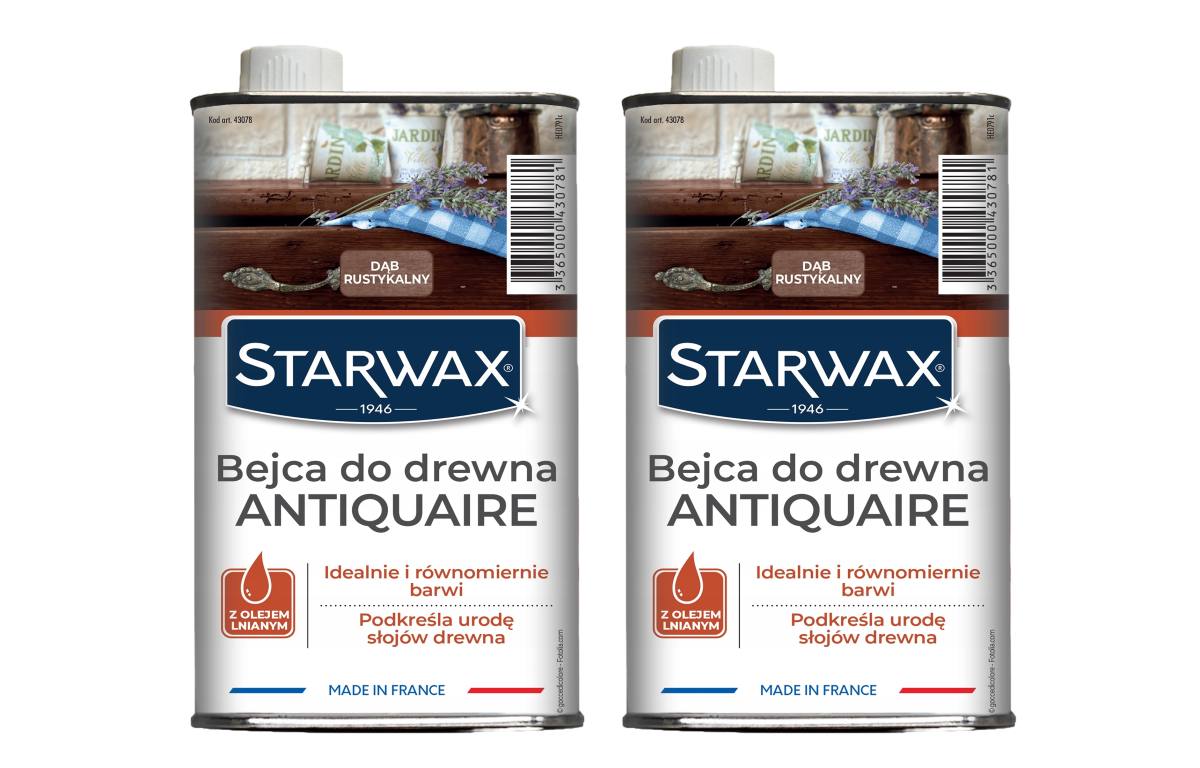 STARWAX Bejca do drewna dąb rustykalny 2 x 500ml
