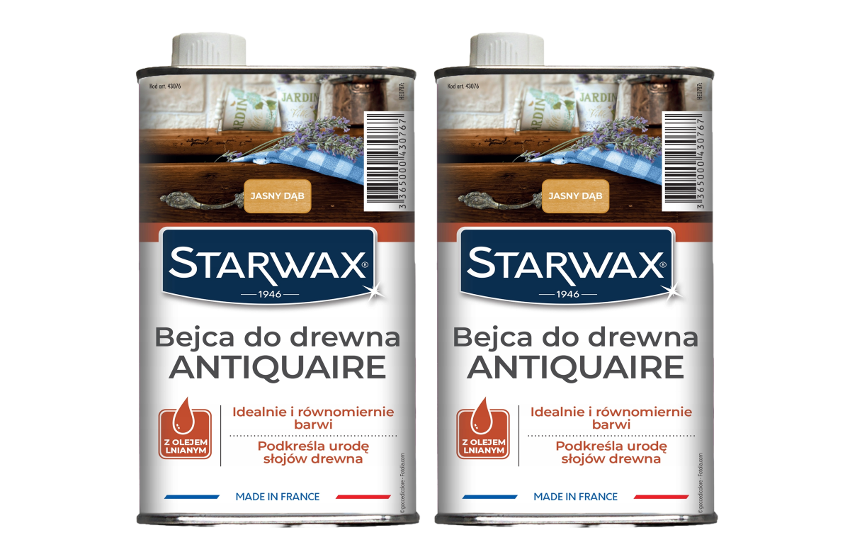 STARWAX Bejca do drewna jasny dąb 2 x 500ml