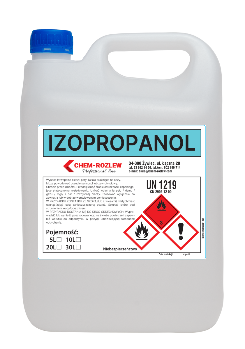 Chem-Rozlew rozpuszczalnik organiczny izopropanol 5L