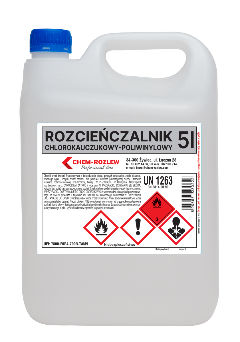 Chem-Rozlew Rozpuszczalnik chlorokauczukowy 5L