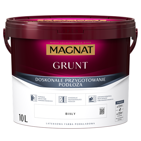 MAGNAT Primer Grunt farba podkładowa biała 10L