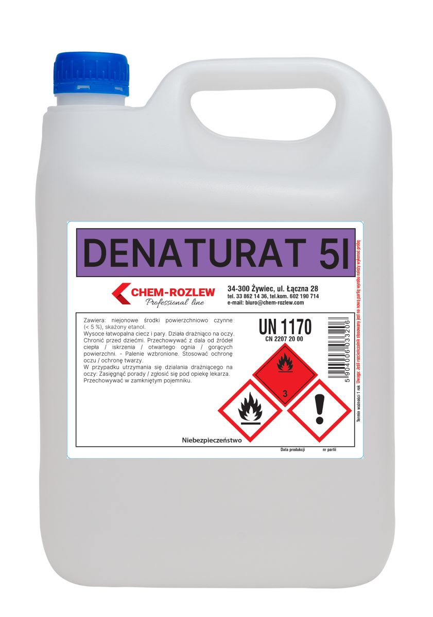 Chem-Rozlew Denaturat bezbarwny 5l