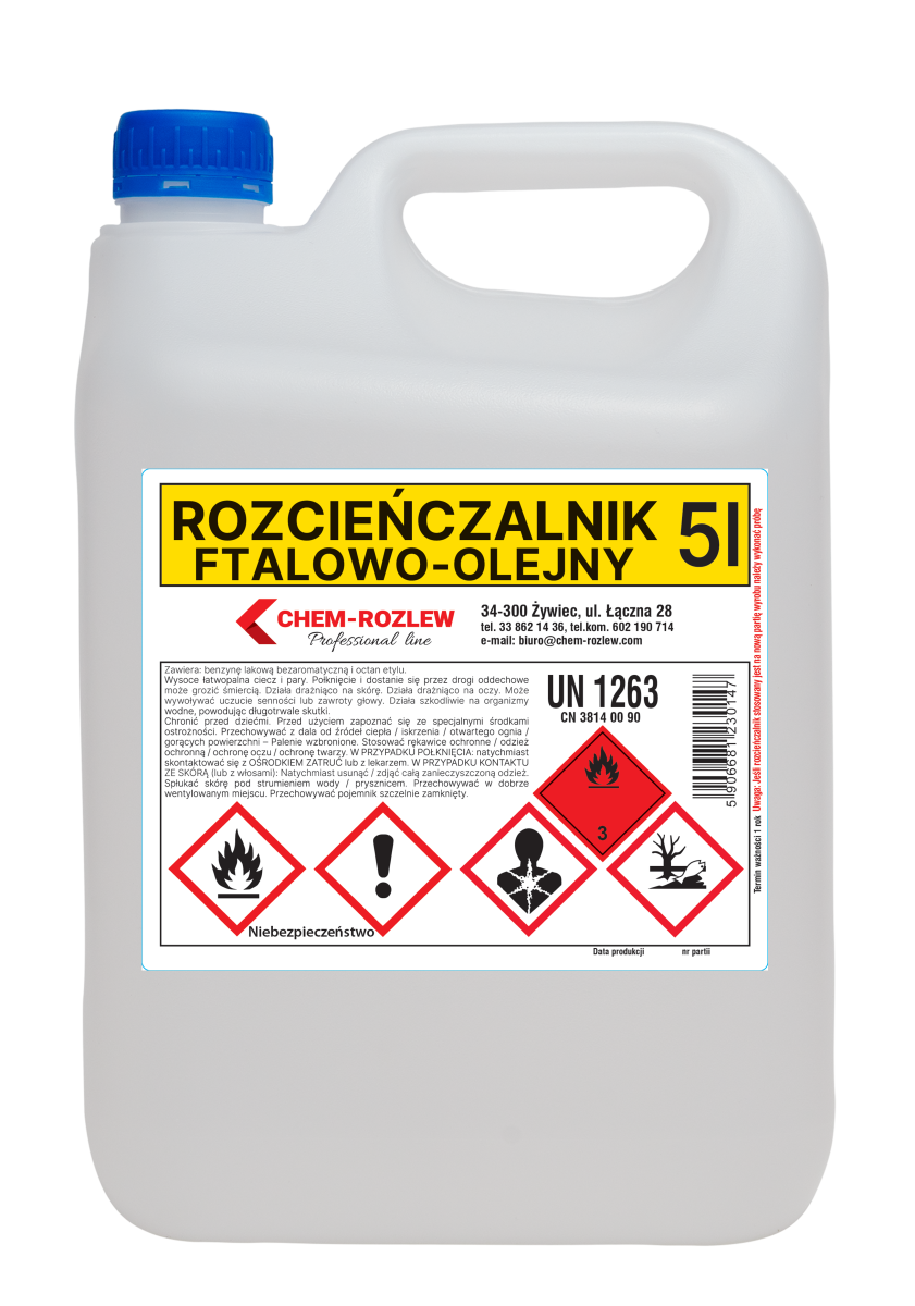 Chem-Rozlew Rozpuszczalnik ftalowo olejny 5L