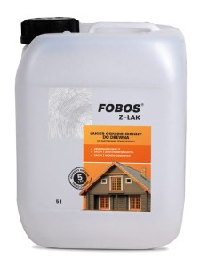 FOBOS Z-LAK Lakier ogniochronny przeciwpożarowy do drewna bezbarwny 5L