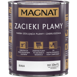 MAGNAT Farba izolująca na zacieki i plamy 0,8L Biała