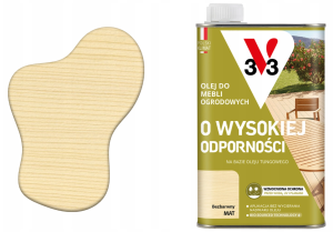 V33 Olej do mebli ogrodowych bezbarwny mat 0,5L