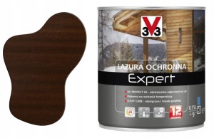 V33 Lazura ochronna EXPERT ochrona do 12 lat palisander 0,75L