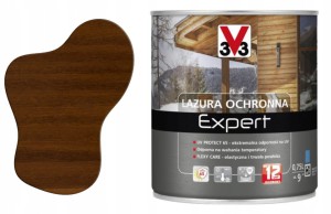 V33 Lazura ochronna EXPERT ochrona do 12 lat tek 0,75L