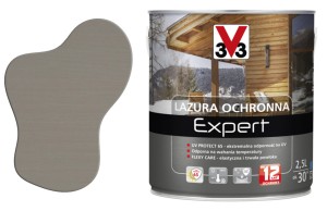 V33 Lazura ochronna EXPERT ochrona do 12 lat szary 2,5L