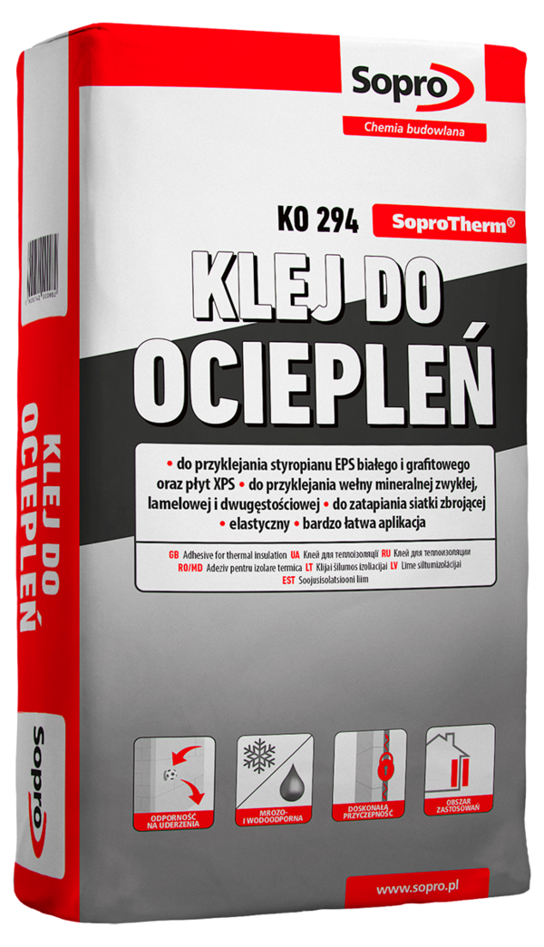 SOPRO Cementowy klej do ociepleń KO 294 25kg