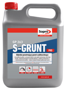 SOPRO S-GRUNT PRO Głęboko penetrujący grunt szybkoschnący 4kg