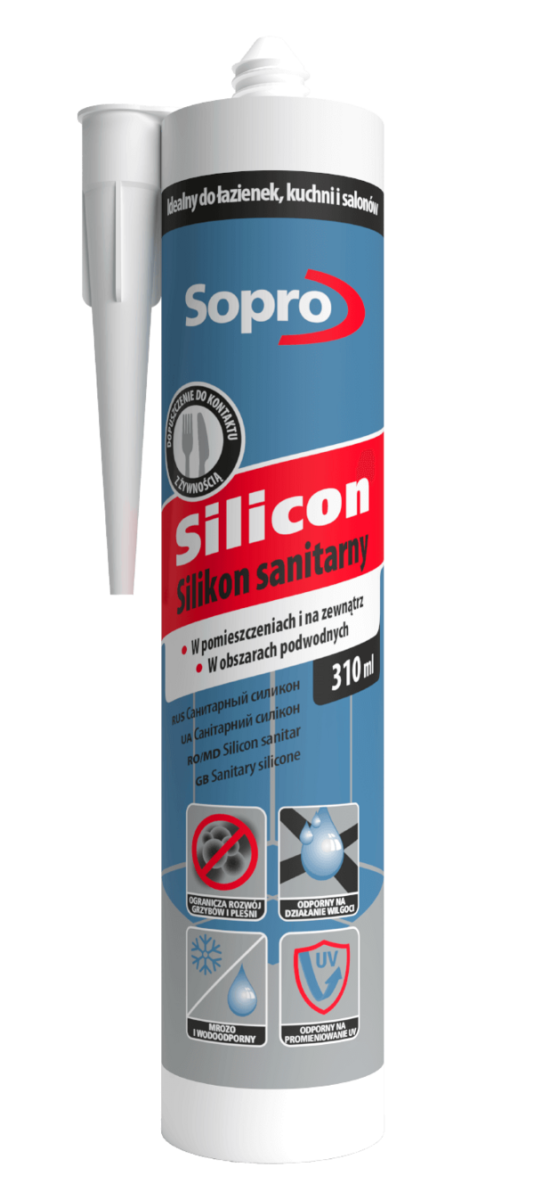 SOPRO Silikon sanitarny 310ml Bezbarwny 00