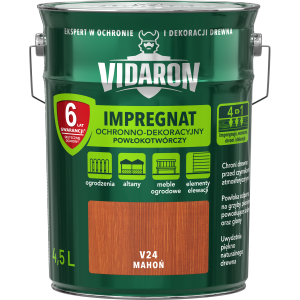 VIDARON Impregnat ochronny powłokotwórczy V24 mahoń 4,5L