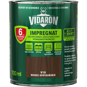 VIDARON Impregnat ochronny powłokotwórczy V10 wenge afrykańskie 0,7L