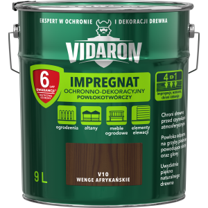 VIDARON Impregnat ochronny powłokotwórczy V10 wenge afrykańskie 9L